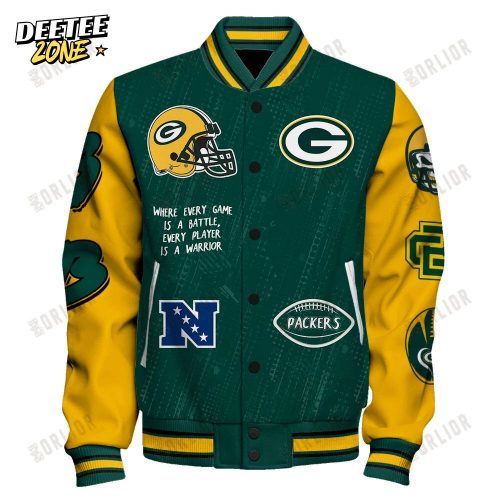 Green Bay Packers National Football League Conquer Every Field Unisex Varsity Jacket