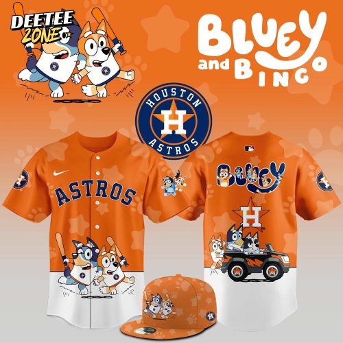 Houston Astros Bluey and Bingo Jersey Orange