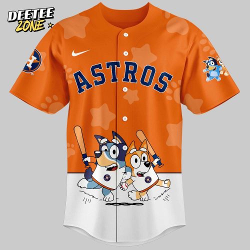 Houston Astros Bluey and Bingo Jersey Orange