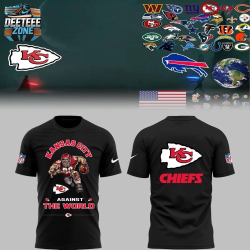 Kansas City Chiefs Football NFL 2025 Nike Limited “Chiefs Against The World” Black T-Shirt