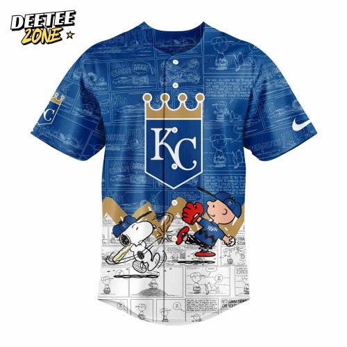 Kansas City Royals 75th Anniversary of Peanuts Jersey