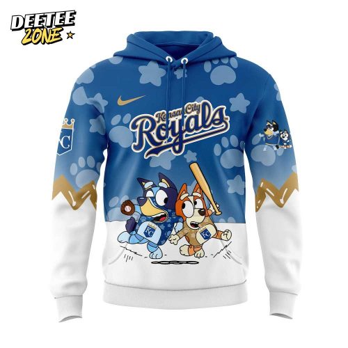 Kansas City Royals Bluey and Bingo Hoodie