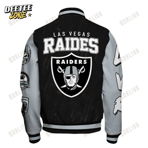 Las Vegas Raiders National Football League Conquer Every Field Unisex Varsity Jacket