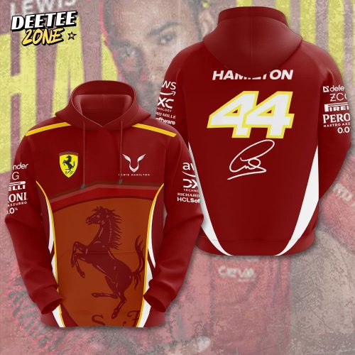 Lewis Hamilton x Scuderia Ferrari 3D Hoodie