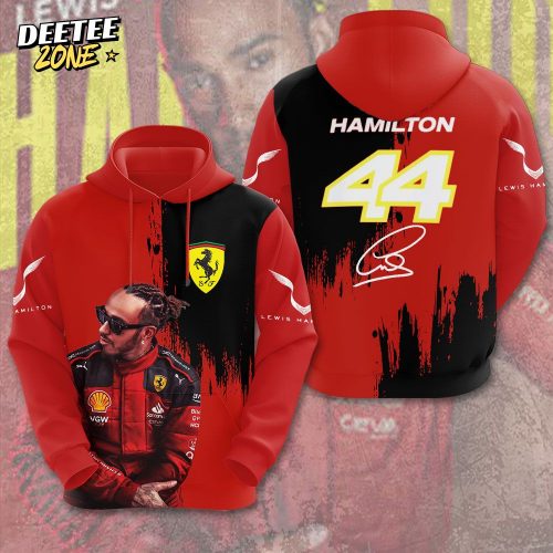 Lewis Hamilton x Scuderia Ferrari 3D Hoodie V2