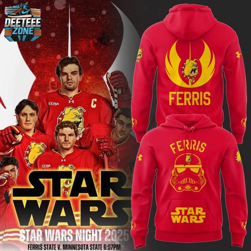 Limited Edition Ferris State Hockey x Star Wars Night 2025 Hoodie