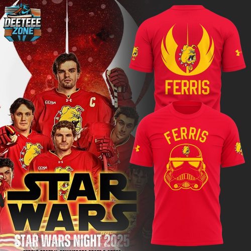 Limited Edition Ferris State Hockey x Star Wars Night 2025 TShirt