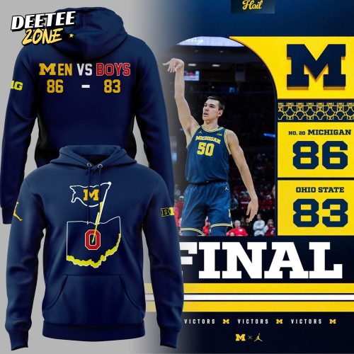 Limited Edition Michigan Basketball Men Vs Boys Hoodie 2025 V2