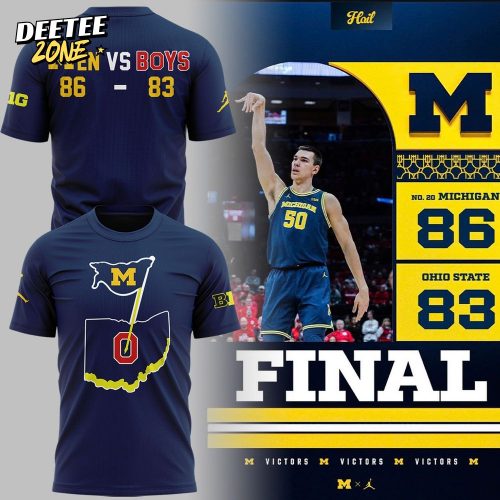 Limited Edition Michigan Basketball Men Vs Boys Tshirt 2025