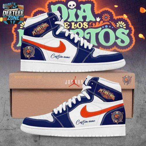 Limited Edition Petroleros Custom Name AJ1 Shoes