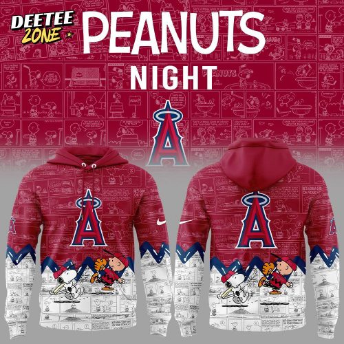 Los Angeles Angels 75th Anniversary of Peanuts Hoodie