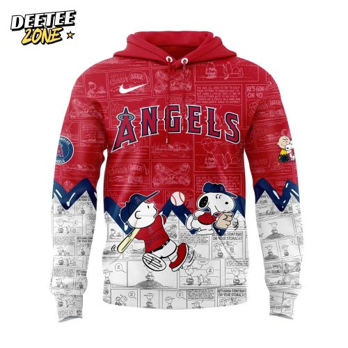 Los Angeles Angels 75th Anniversary of Peanuts V3 Hoodie