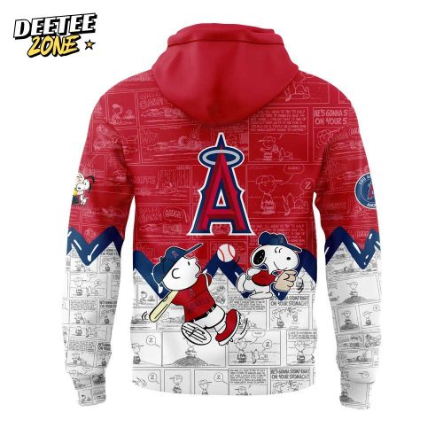 Los Angeles Angels 75th Anniversary of Peanuts V3 Hoodie