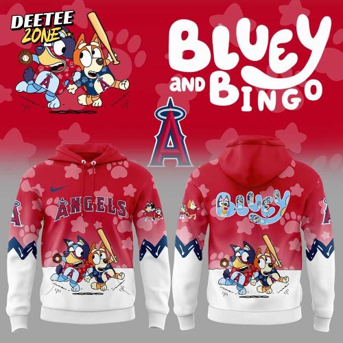 Los Angeles Angels Bluey and Bingo Hoodie