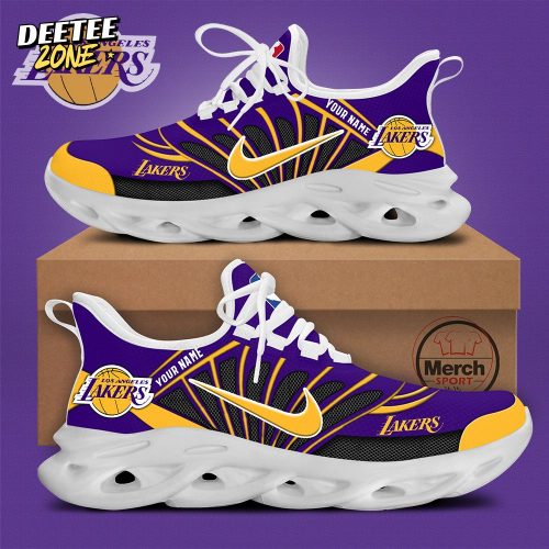 Los Angeles Lakers Personalized Max Soul Shoes 01