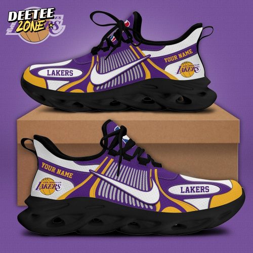 Los Angeles Lakers Personalized Max Soul Shoes 02