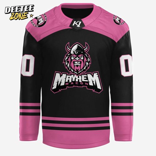 Macon Mayhem x Ice Out Cancer Night Jersey