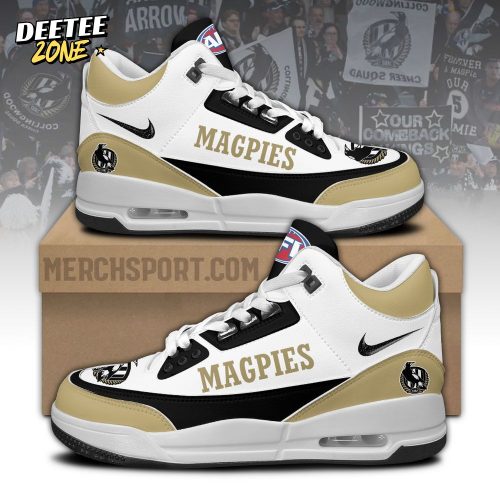 Magpies Special Shoes Custom Name Limited Edition Air Jordan 3