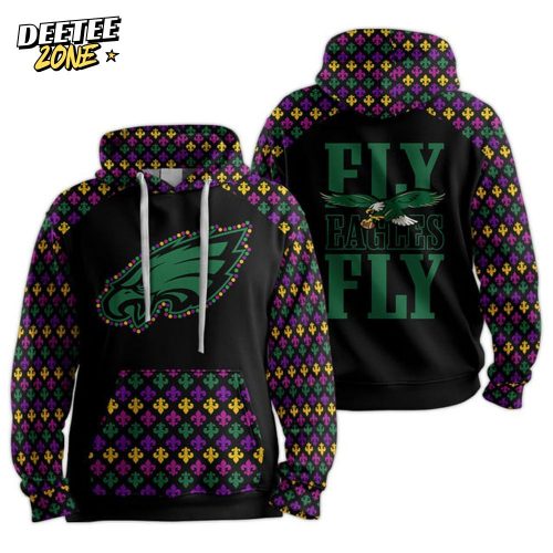 Mardi Gras Philadelphia Football Unisex Hoodie