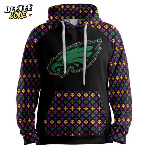 Mardi Gras Philadelphia Football Unisex Hoodie