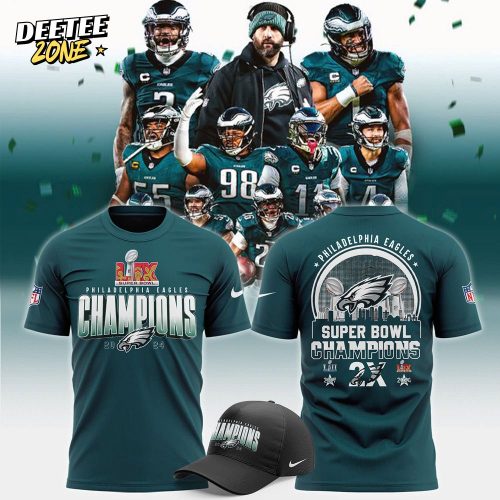 Men’s Nike Philadelphia Eagles Super Bowl LIX Champions TShirt