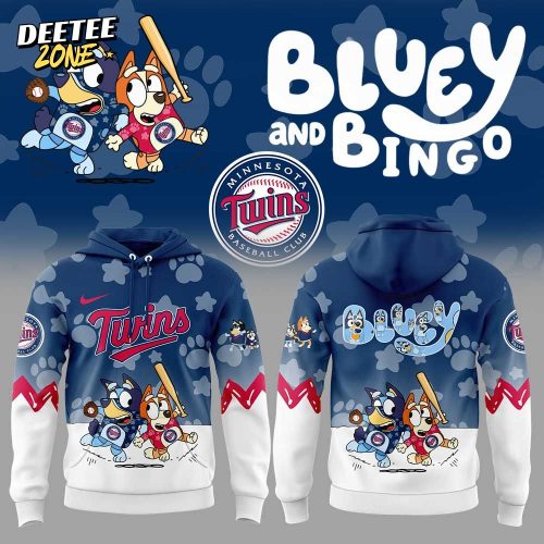 Minnesota Twins Bluey and Bingo Hoodie