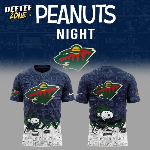 Minnesota Wild Anniversary of Peanuts T-shirt