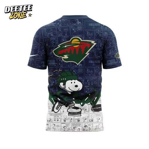 Minnesota Wild Anniversary of Peanuts T-shirt