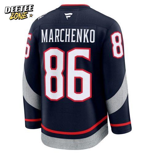 NHL Columbus Blue Jackets 2025 Stadium Series Marchenko #86 Premium Jersey