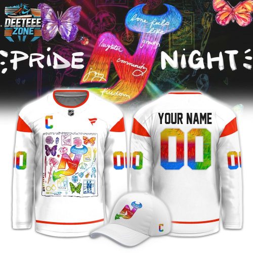 New Jersey Devils 2024 Pride Night Hockey Jersey White