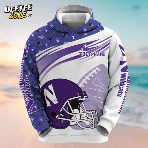 Northwestern Wildcats Customized 3D Hoodie