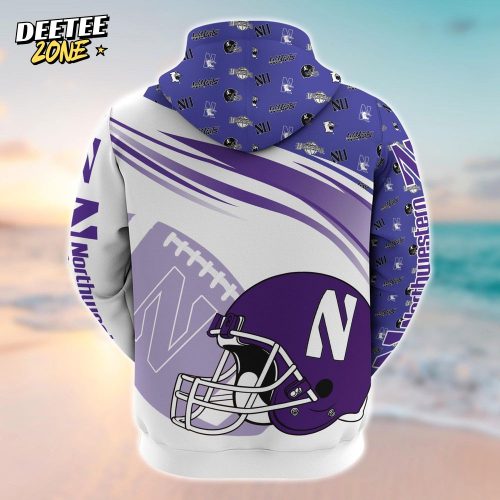 Northwestern Wildcats Customized 3D Hoodie