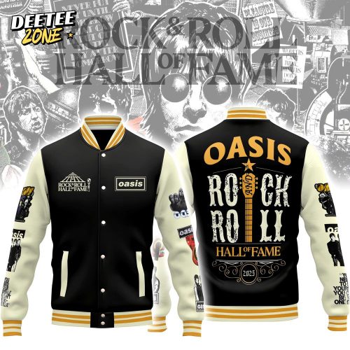 OASIS Rock N Roll Hall of fame Baseball jacket