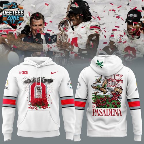 Ohio State Buckeyes “Duck Hunt in Pasadena” 2025 Hoodie