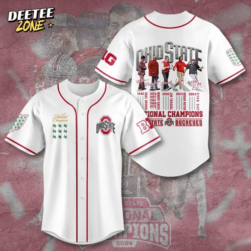 Ohio State Buckeyes Football Baseball Jersey