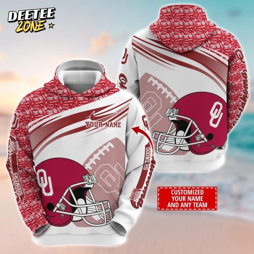 Oklahoma Sooners Customized 3D Hoodie V2