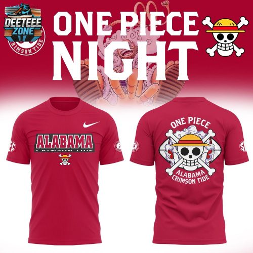 One Piece X Crimson Tide Limited Edition T-Shirt – Anime & Sports Crossover