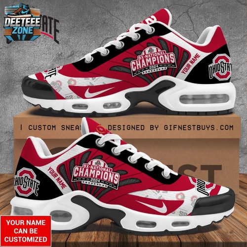 Personalized Ohio State Buckeyes Football Air Max Shoes