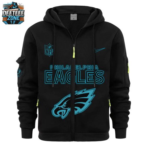 Philadelphia Eagles 2024 All Black New Hoodie