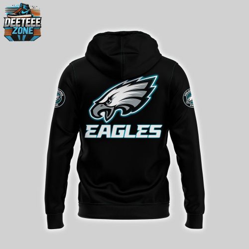 Philadelphia Eagles 2025 All Black NFL Hoodie