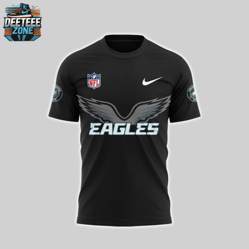 Philadelphia Eagles 2025 All Black NFL Tee