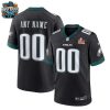 Philadelphia Eagles 2025 Jersey Custom Name and Number (Green)
