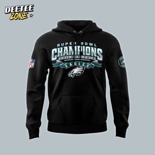 Philadelphia Eagles 2025 Super Bowl Champions Premium Limited Pullover Hoodie