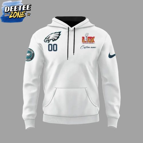 Philadelphia Eagles Champions Super Bowl LIX Limited Edition White Hoodie