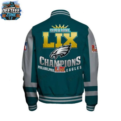 Philadelphia Eagles Super Bowl LIX Champions 2025 3D Baseball Jacket – V04 Limited Edition