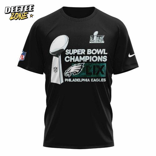 Philadelphia Eagles Super Bowl LIX Champions Locker Room Trophy Collection Tshirt T1