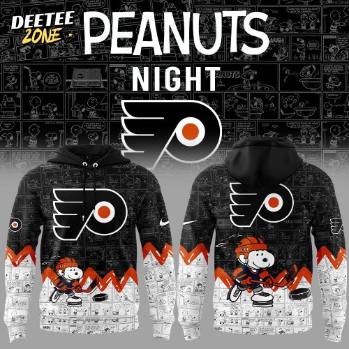 Philadelphia Flyers Anniversary of Peanuts Hoodie V2