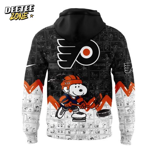 Philadelphia Flyers Anniversary of Peanuts Hoodie V2