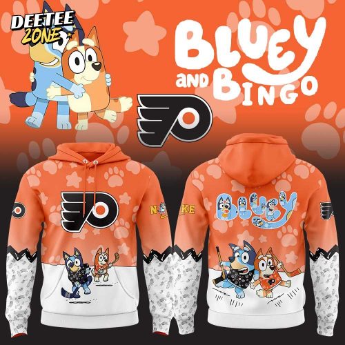 Philadelphia Flyers Bluey and Bingo Hoodie