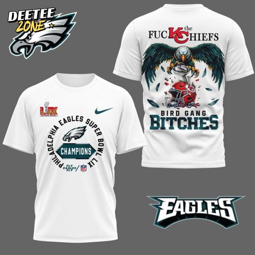 Premium Philadelphia Eagles super bowl 3D white tshirt